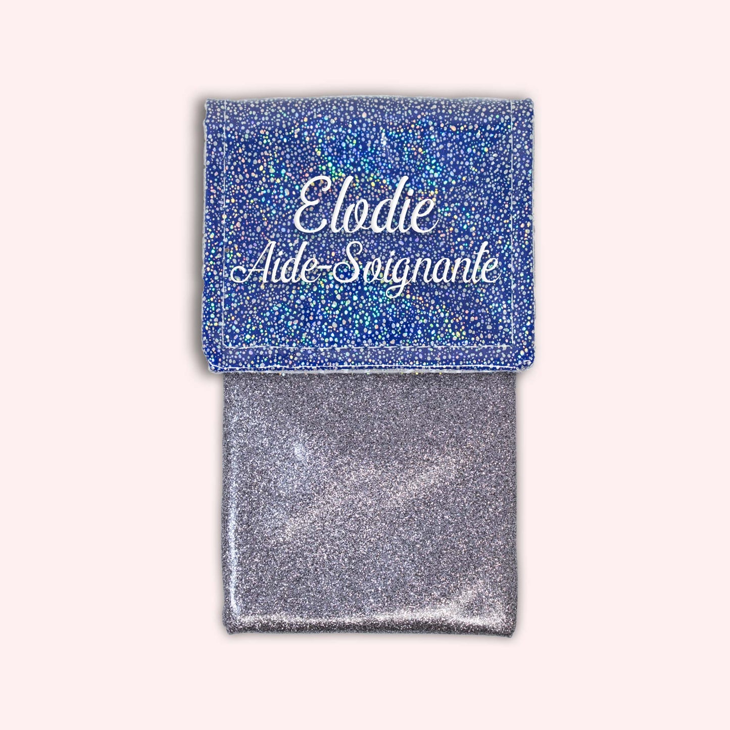 Pochette aimantée Misty bleu foncé disco