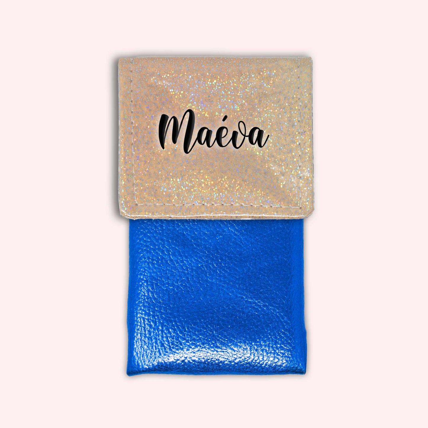 Misty Peach Disco Magnetic Pouch