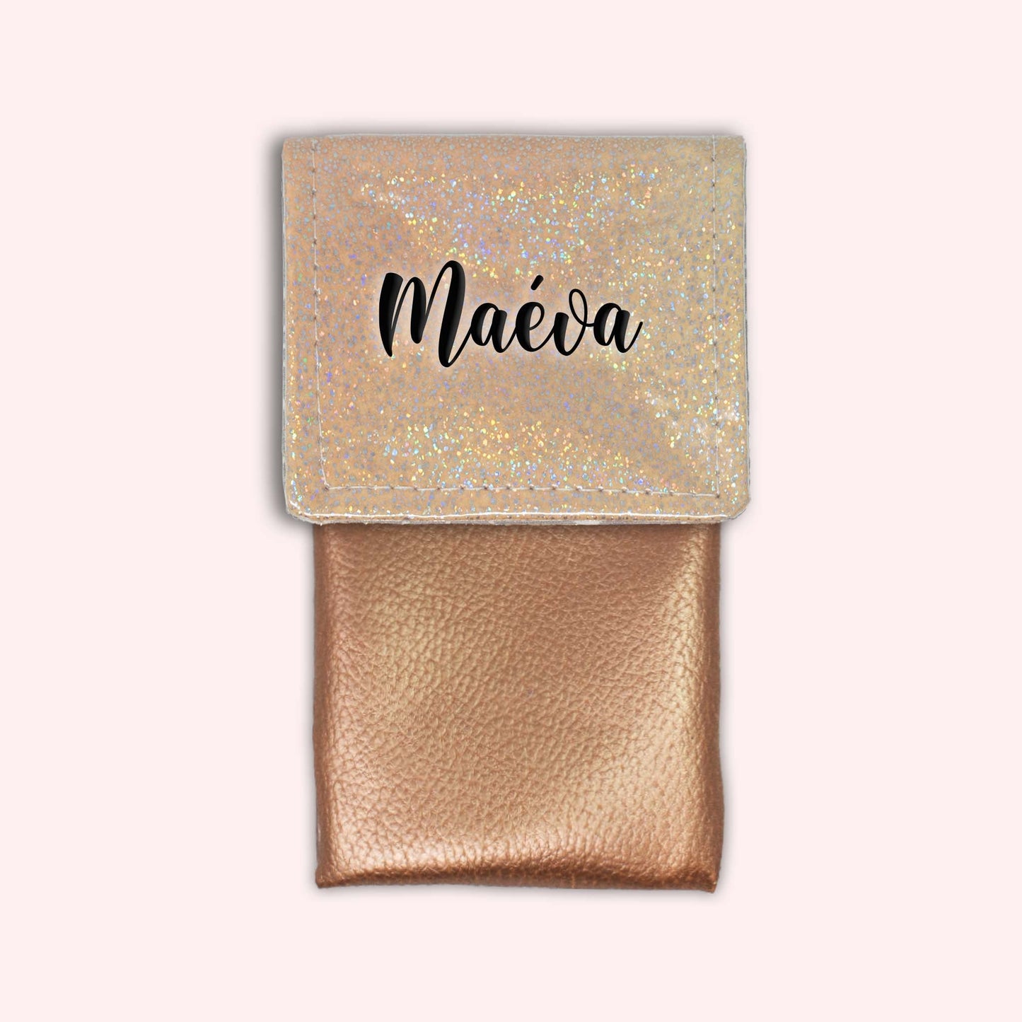 Misty Peach Disco Magnetic Pouch
