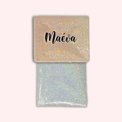 Misty Peach Disco Magnetic Pouch