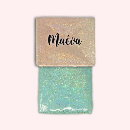 Misty Peach Disco Magnetic Pouch