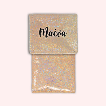 Misty Peach Disco Magnetic Pouch