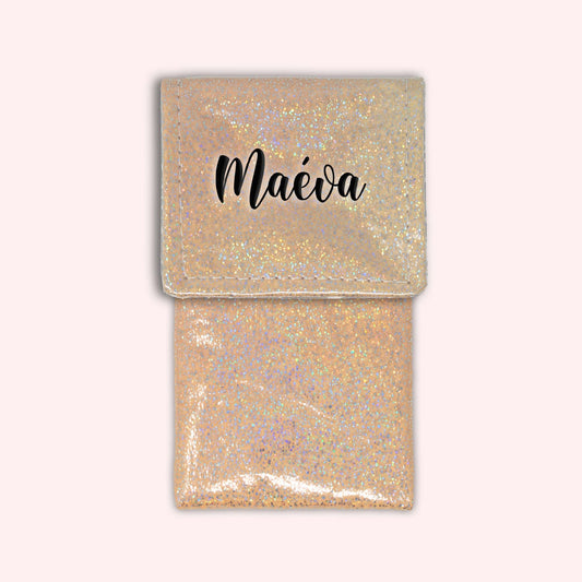Misty Peach Disco Magnetic Pouch