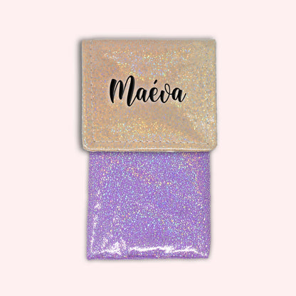 Misty Peach Disco Magnetic Pouch