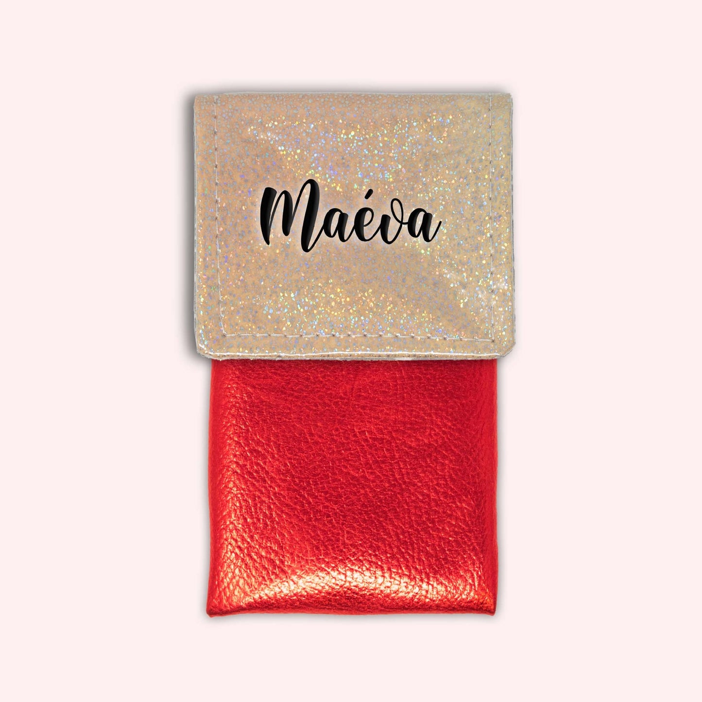 Misty Peach Disco Magnetic Pouch
