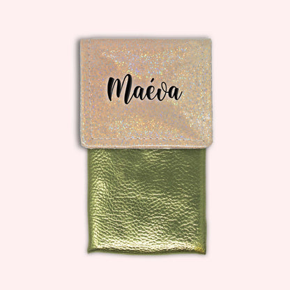 Misty Peach Disco Magnetic Pouch