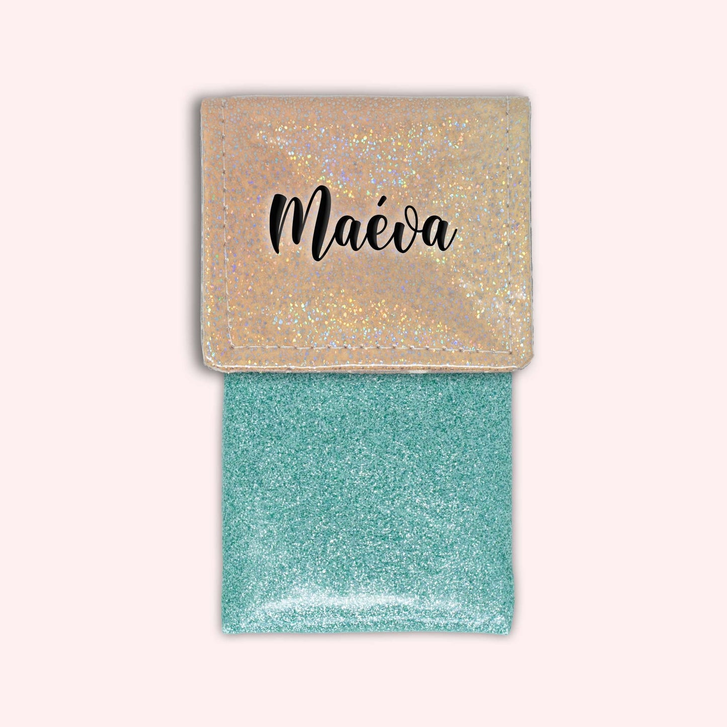 Misty Peach Disco Magnetic Pouch