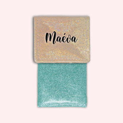 Misty Peach Disco Magnetic Pouch