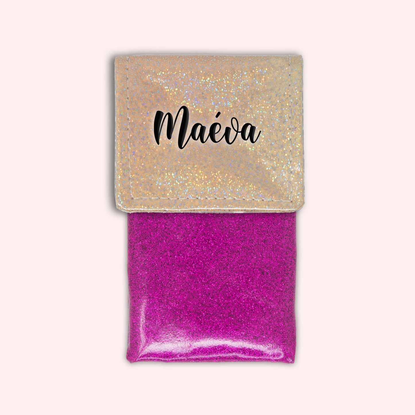Misty Peach Disco Magnetic Pouch