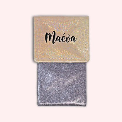 Pochette aimantée Misty pêche disco