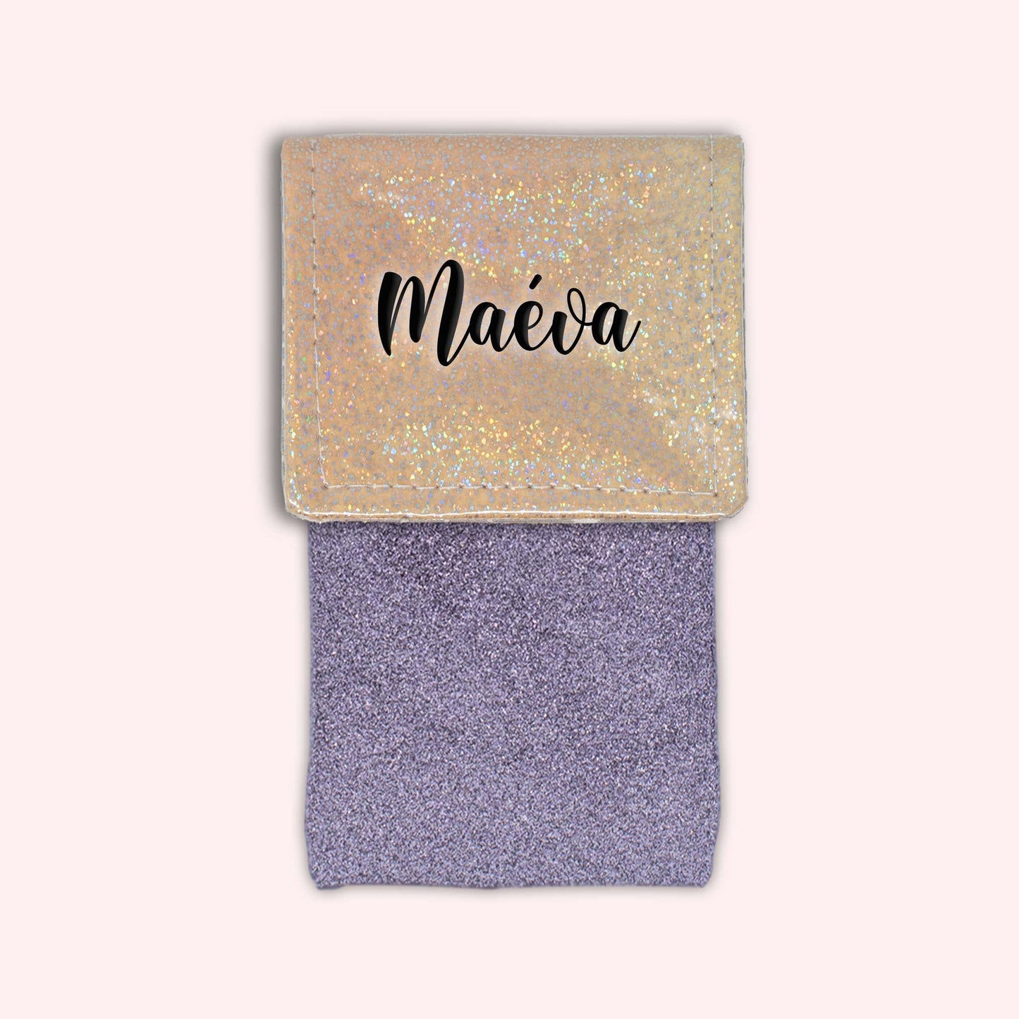 Misty Peach Disco Magnetic Pouch