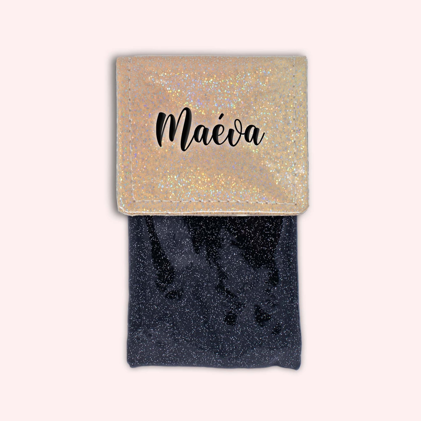 Misty Peach Disco Magnetic Pouch