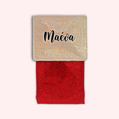 Misty Peach Disco Magnetic Pouch