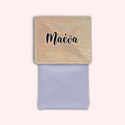 Misty Peach Disco Magnetic Pouch