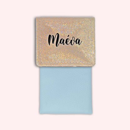 Misty Peach Disco Magnetic Pouch