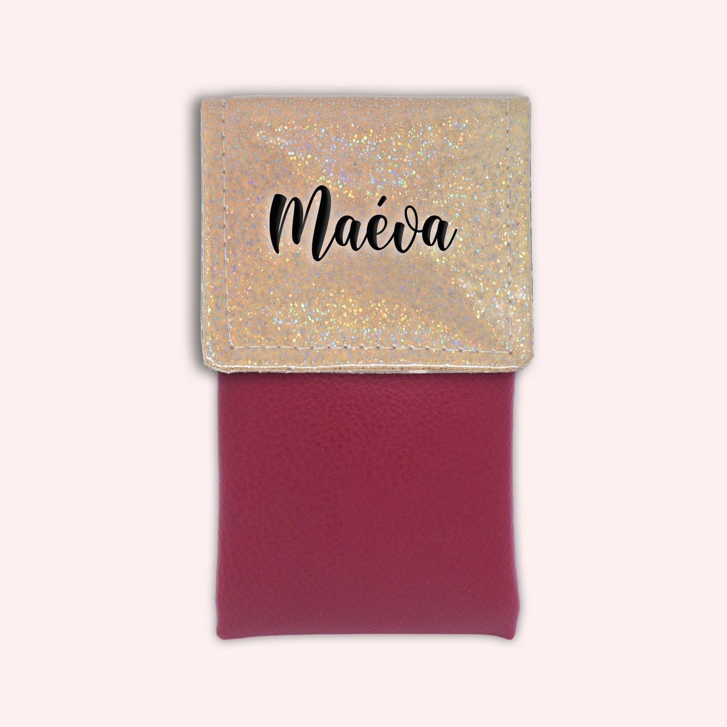 Misty Peach Disco Magnetic Pouch