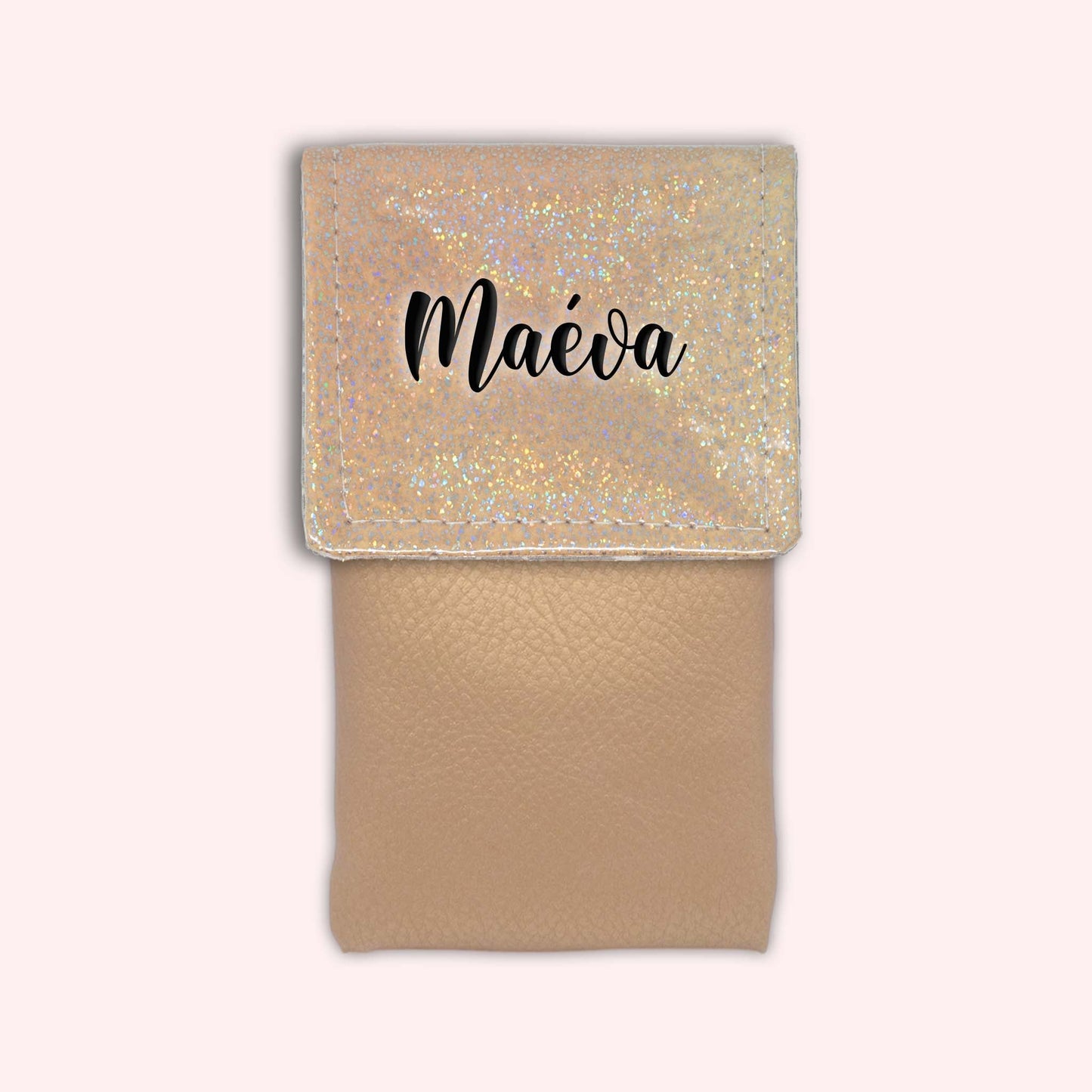 Misty Peach Disco Magnetic Pouch