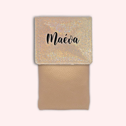 Misty Peach Disco Magnetic Pouch