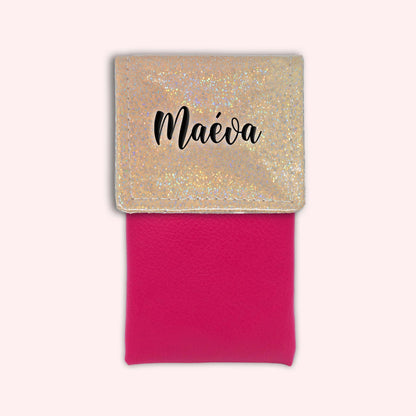 Misty Peach Disco Magnetic Pouch