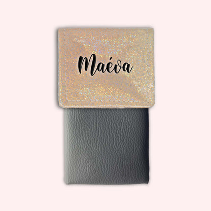 Misty Peach Disco Magnetic Pouch