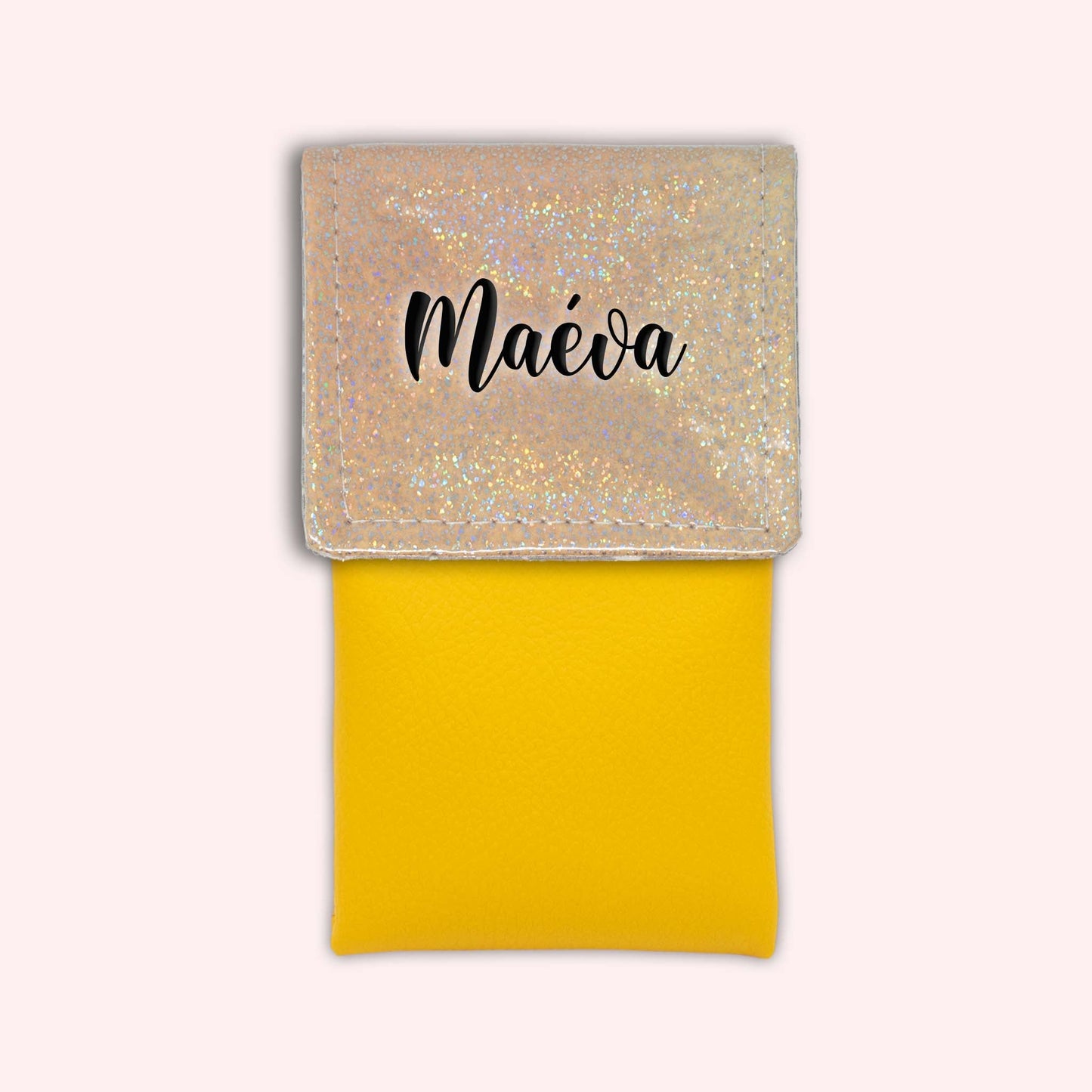Misty Peach Disco Magnetic Pouch