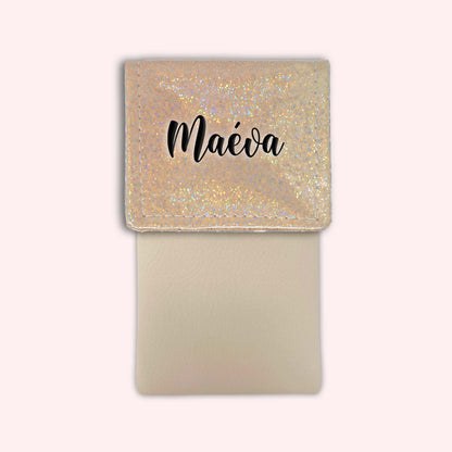 Misty Peach Disco Magnetic Pouch