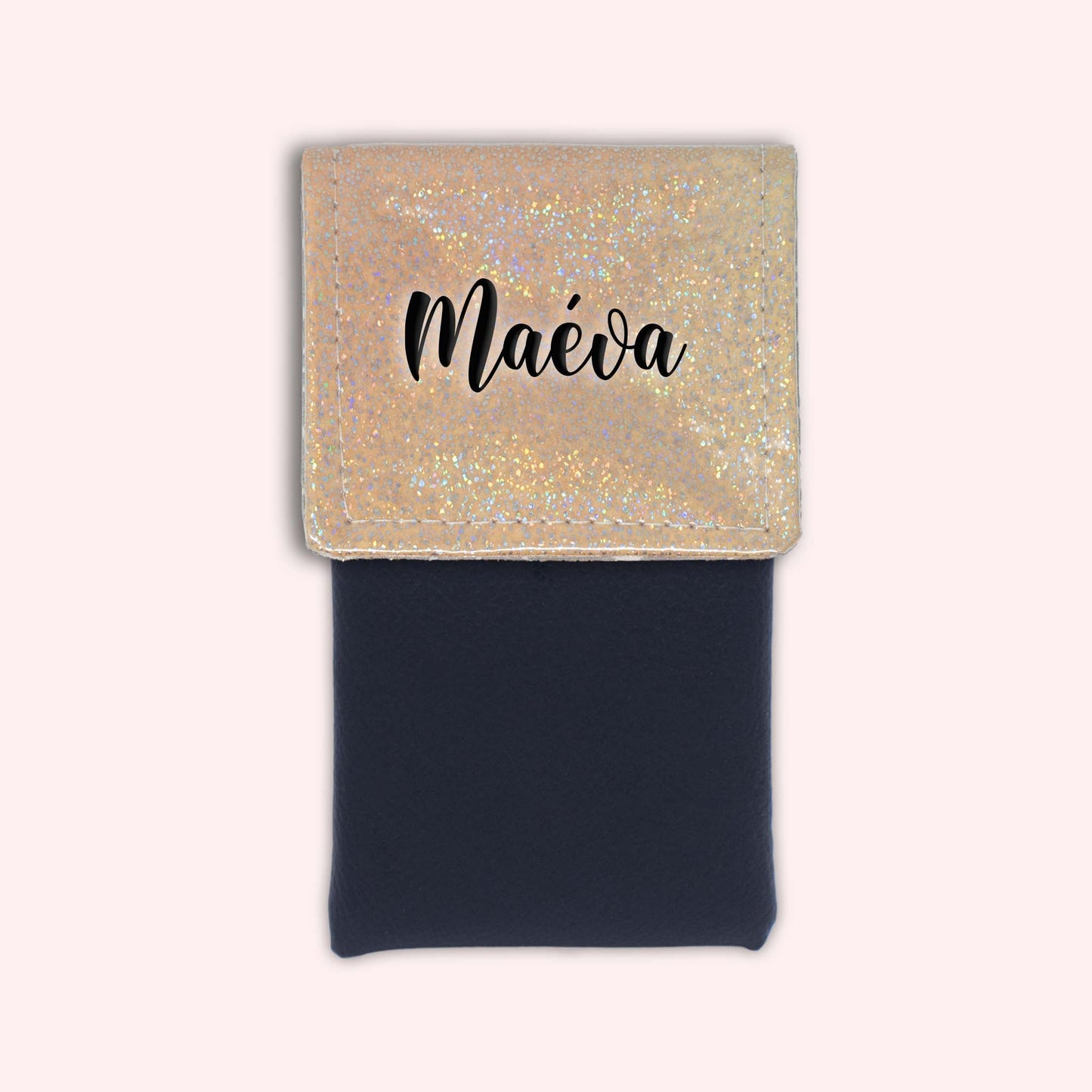 Misty Peach Disco Magnetic Pouch