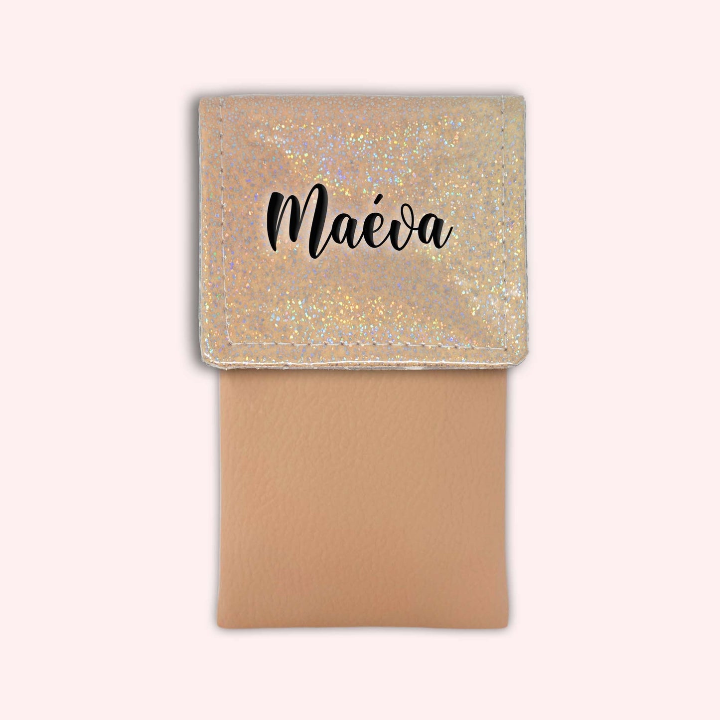 Misty Peach Disco Magnetic Pouch