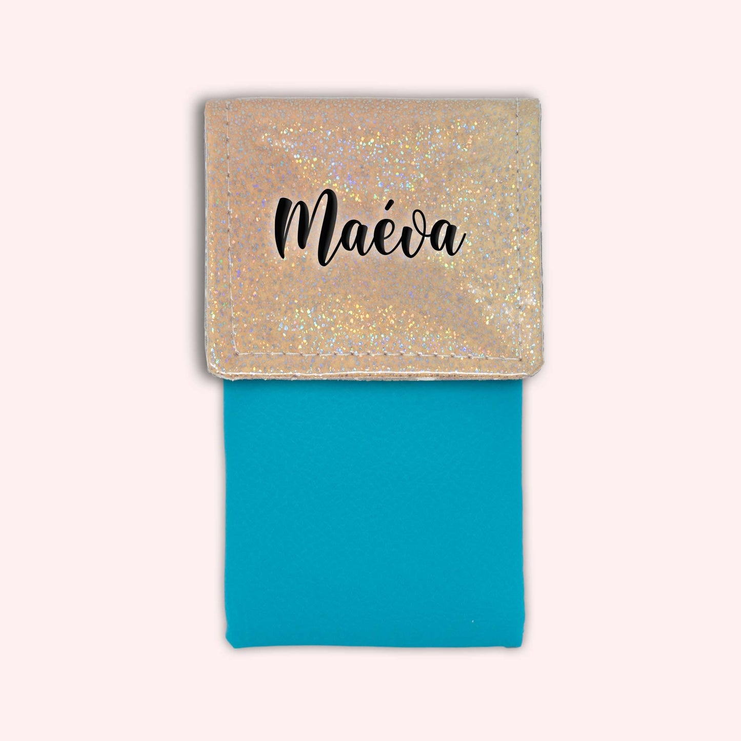 Misty Peach Disco Magnetic Pouch