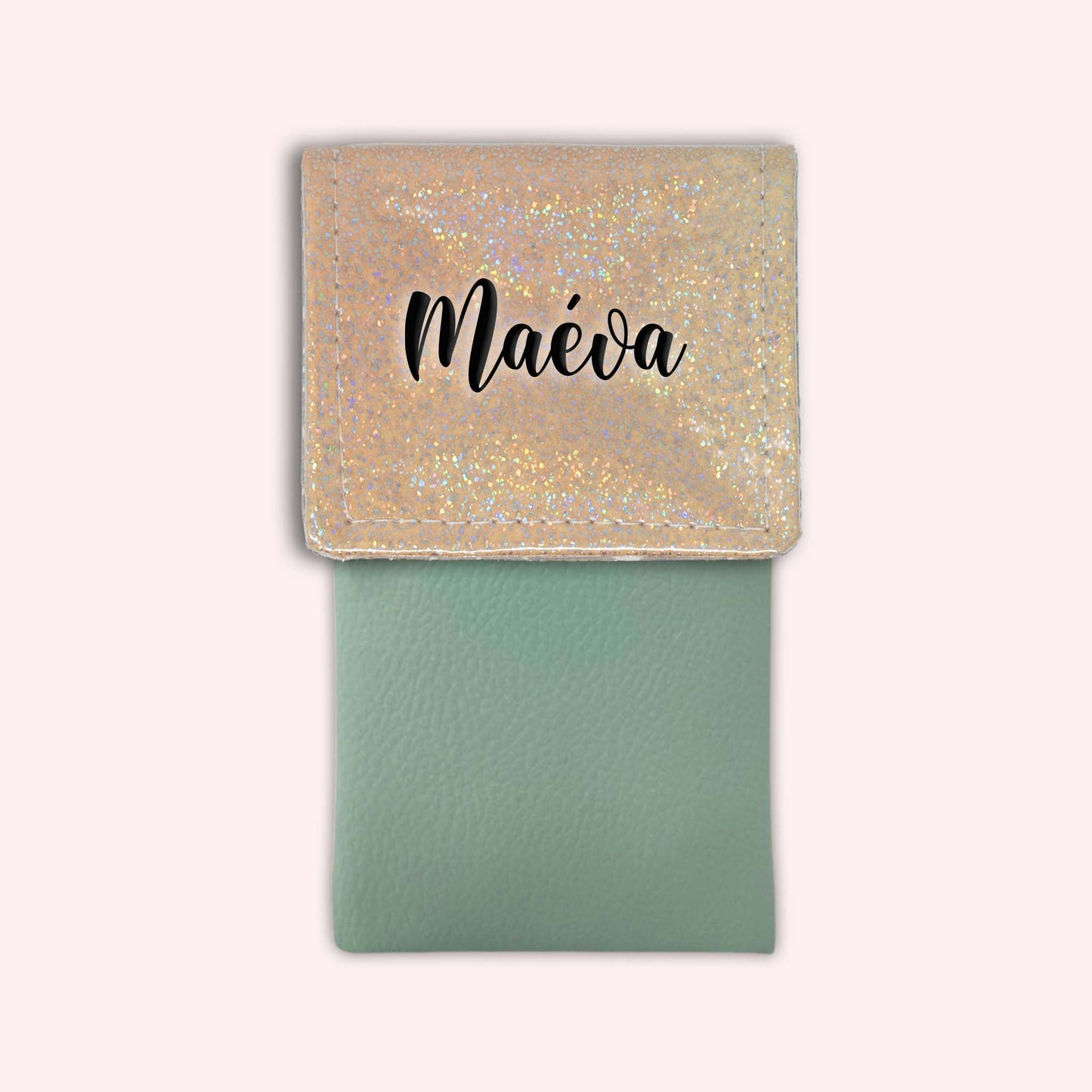 Misty Peach Disco Magnetic Pouch
