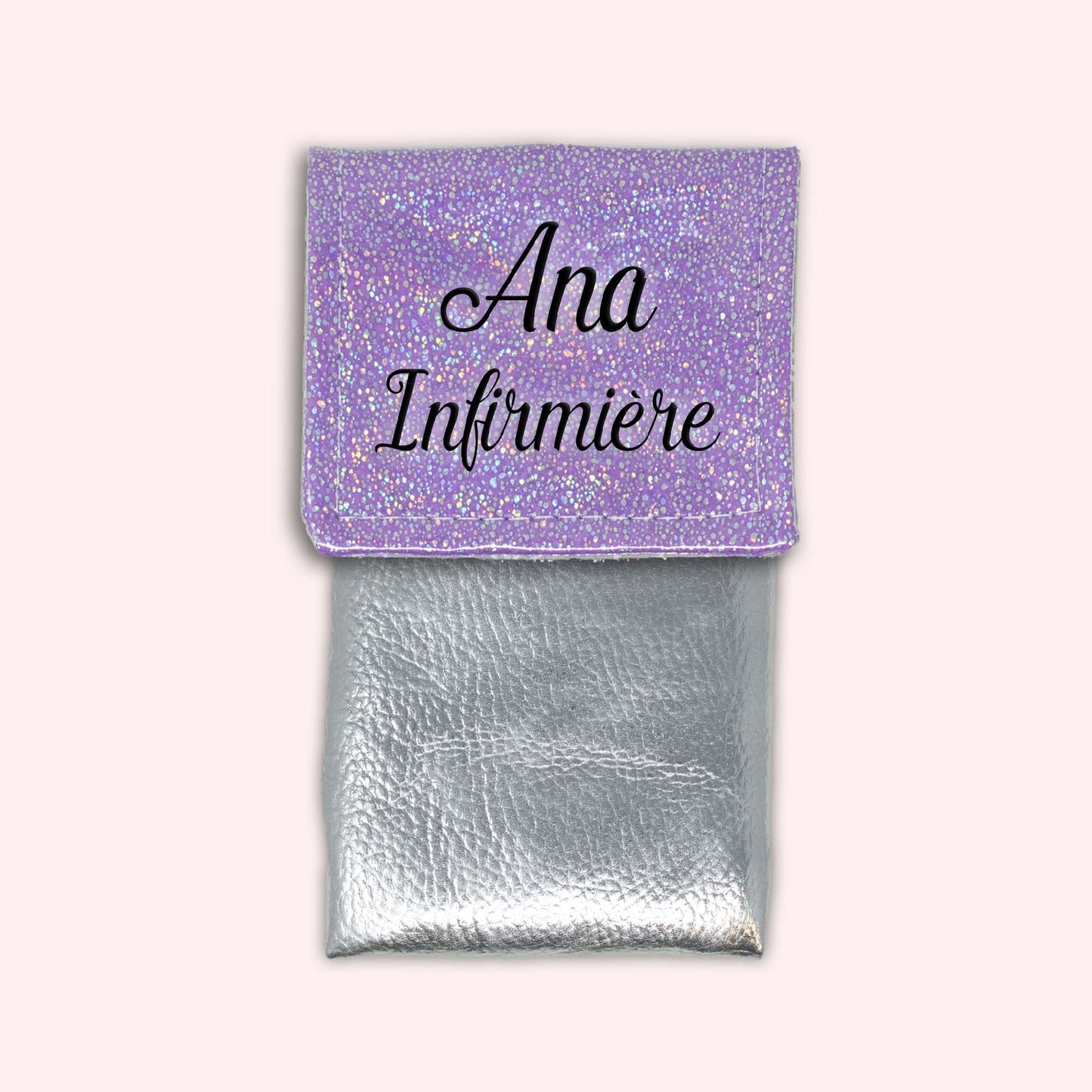 Pochette aimantée Misty violet disco