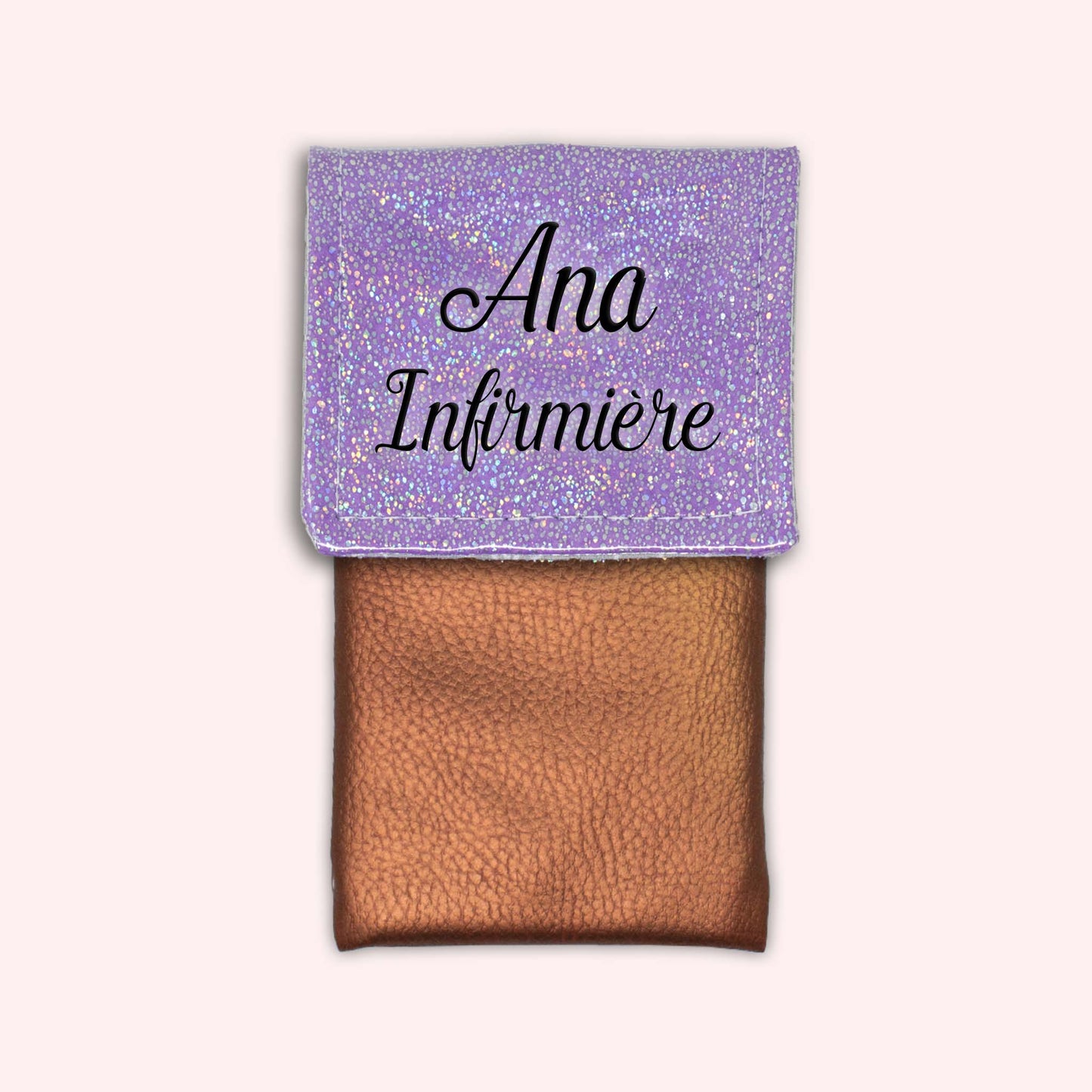 Pochette aimantée Misty violet disco