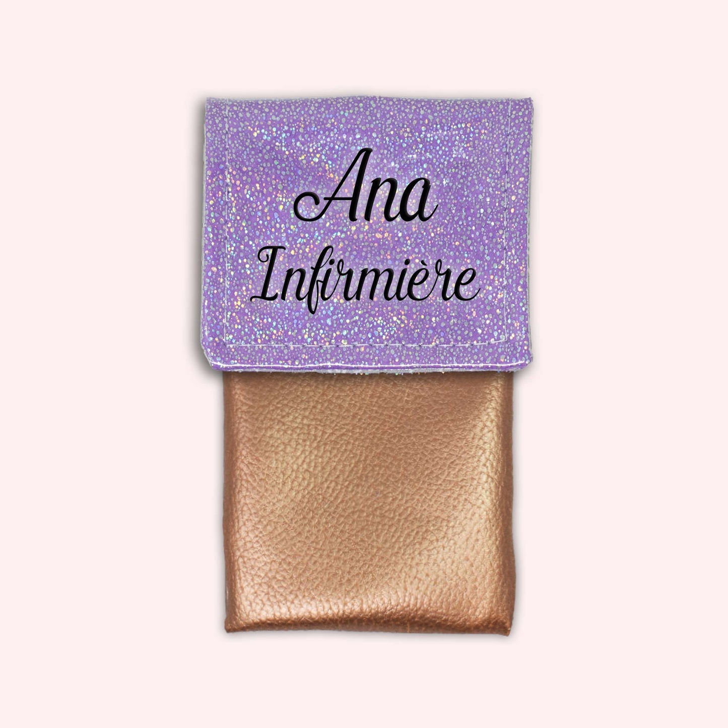 Pochette aimantée Misty violet disco