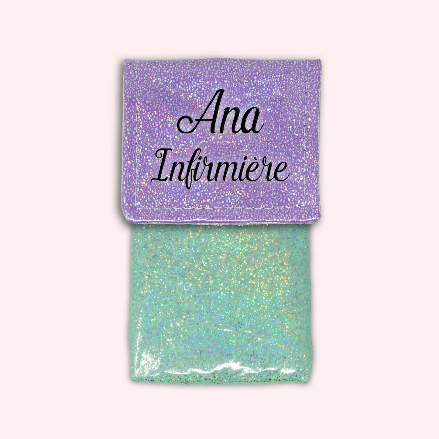 Pochette aimantée Misty violet disco
