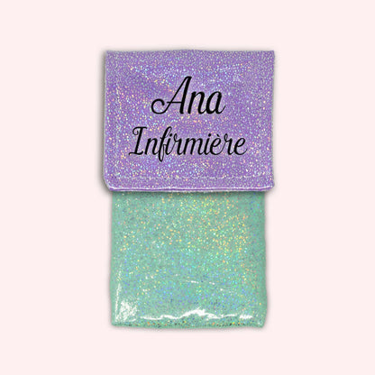 Misty purple disco magnetic pouch
