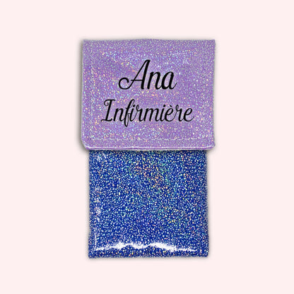 Misty purple disco magnetic pouch