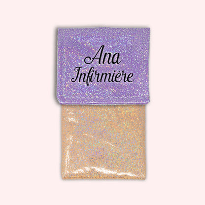 Pochette aimantée Misty violet disco