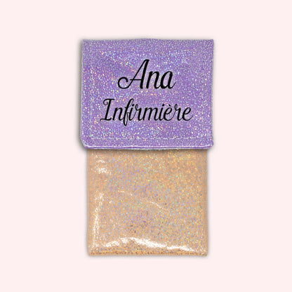 Misty purple disco magnetic pouch