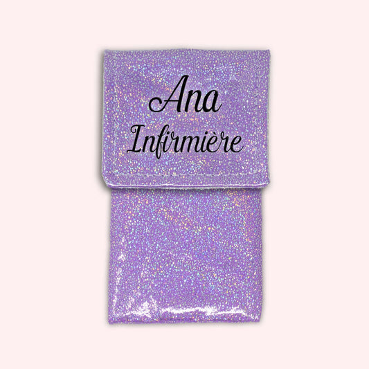 Pochette aimantée Misty violet disco