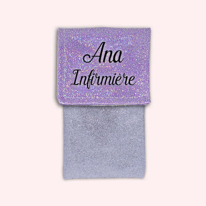 Misty purple disco magnetic pouch