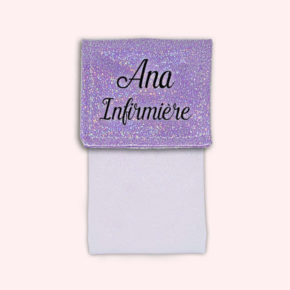 Misty purple disco magnetic pouch