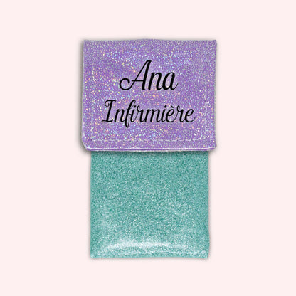 Misty purple disco magnetic pouch