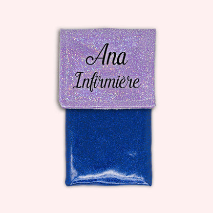 Misty purple disco magnetic pouch
