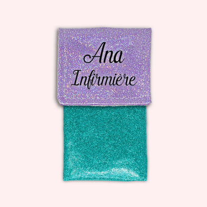 Misty purple disco magnetic pouch