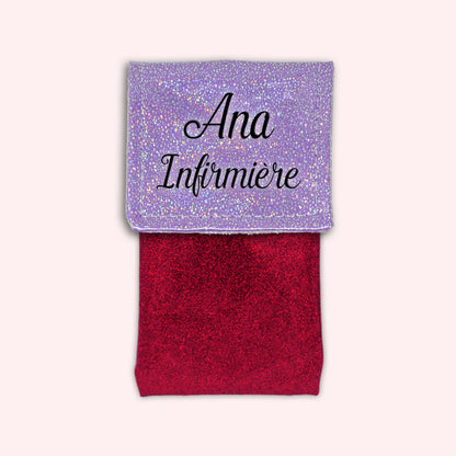 Misty purple disco magnetic pouch