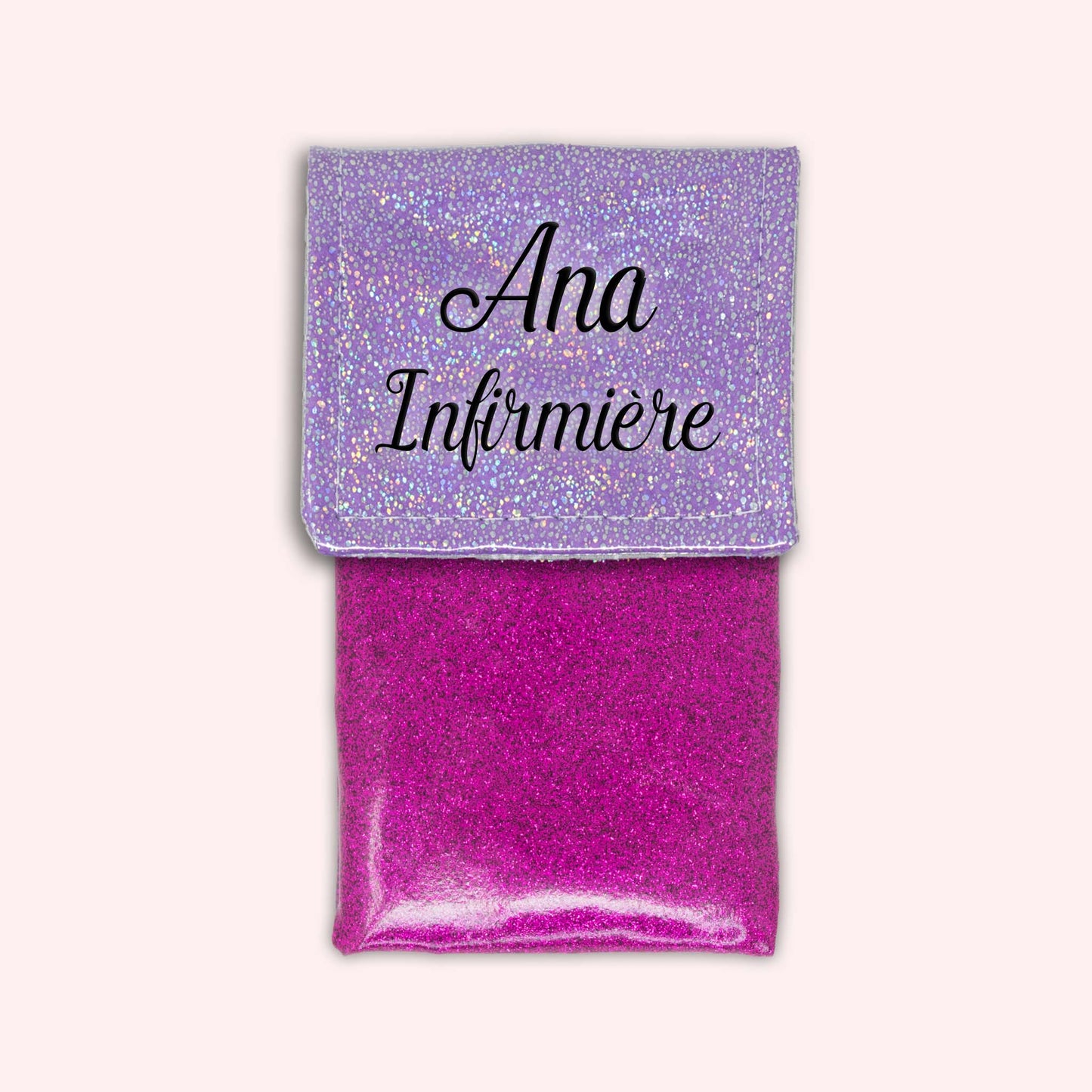 Pochette aimantée Misty violet disco