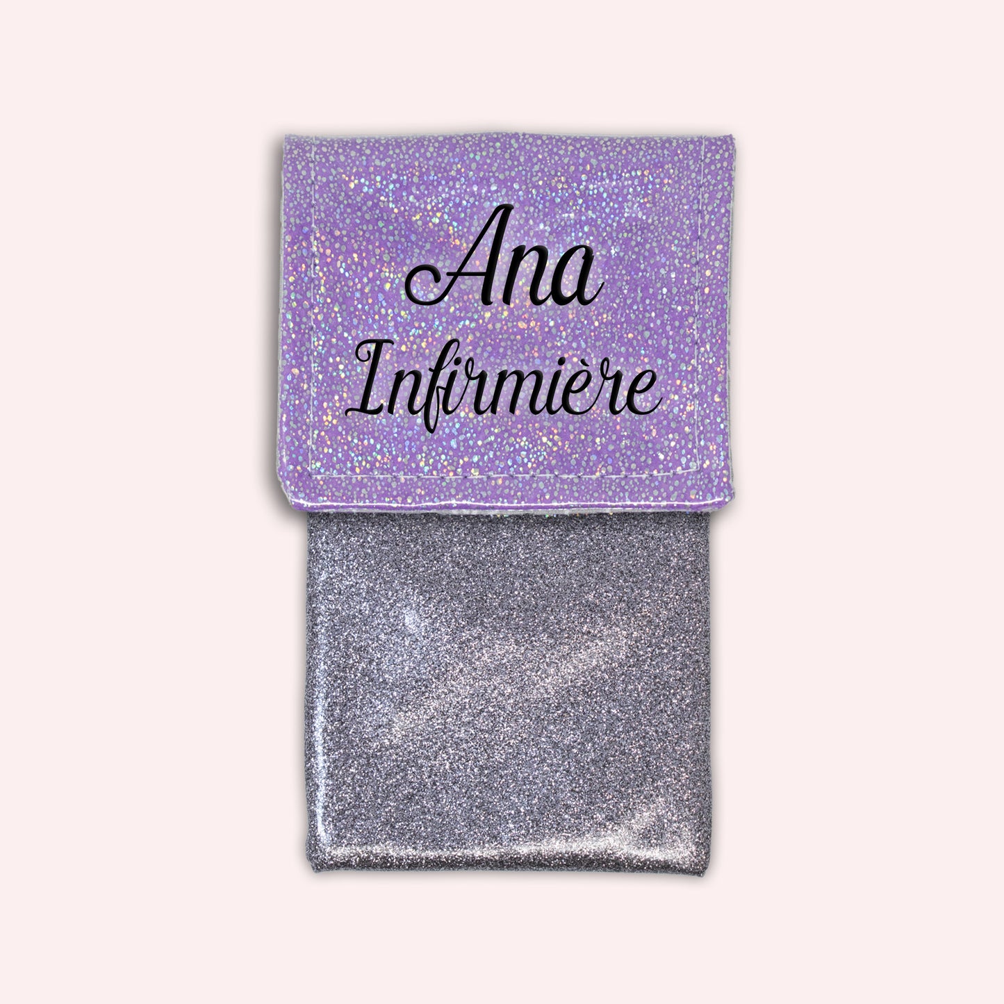 Pochette aimantée Misty violet disco