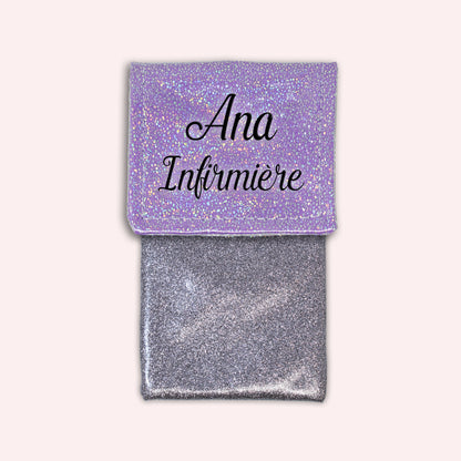Pochette aimantée Misty violet disco