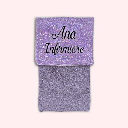 Misty purple disco magnetic pouch