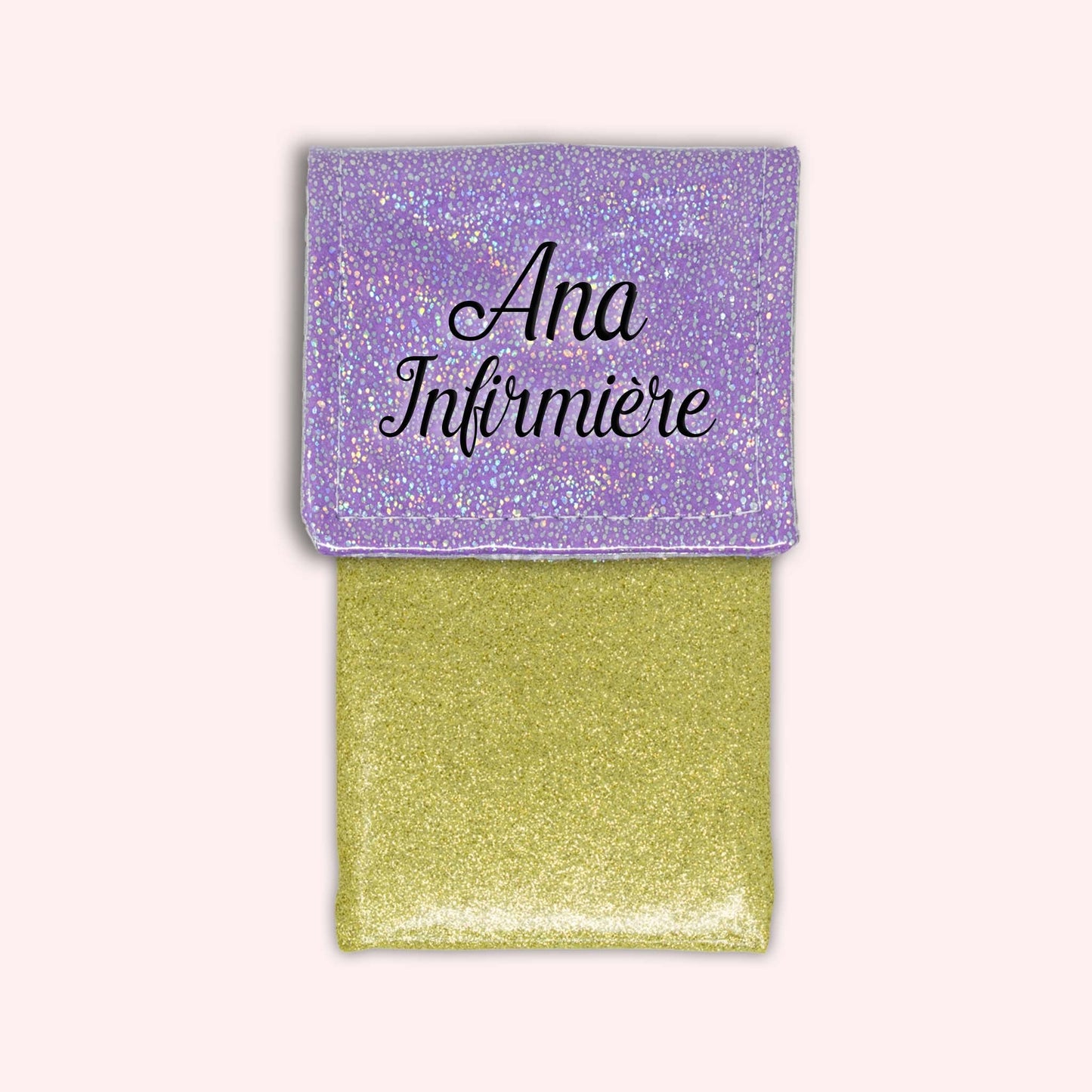 Misty purple disco magnetic pouch
